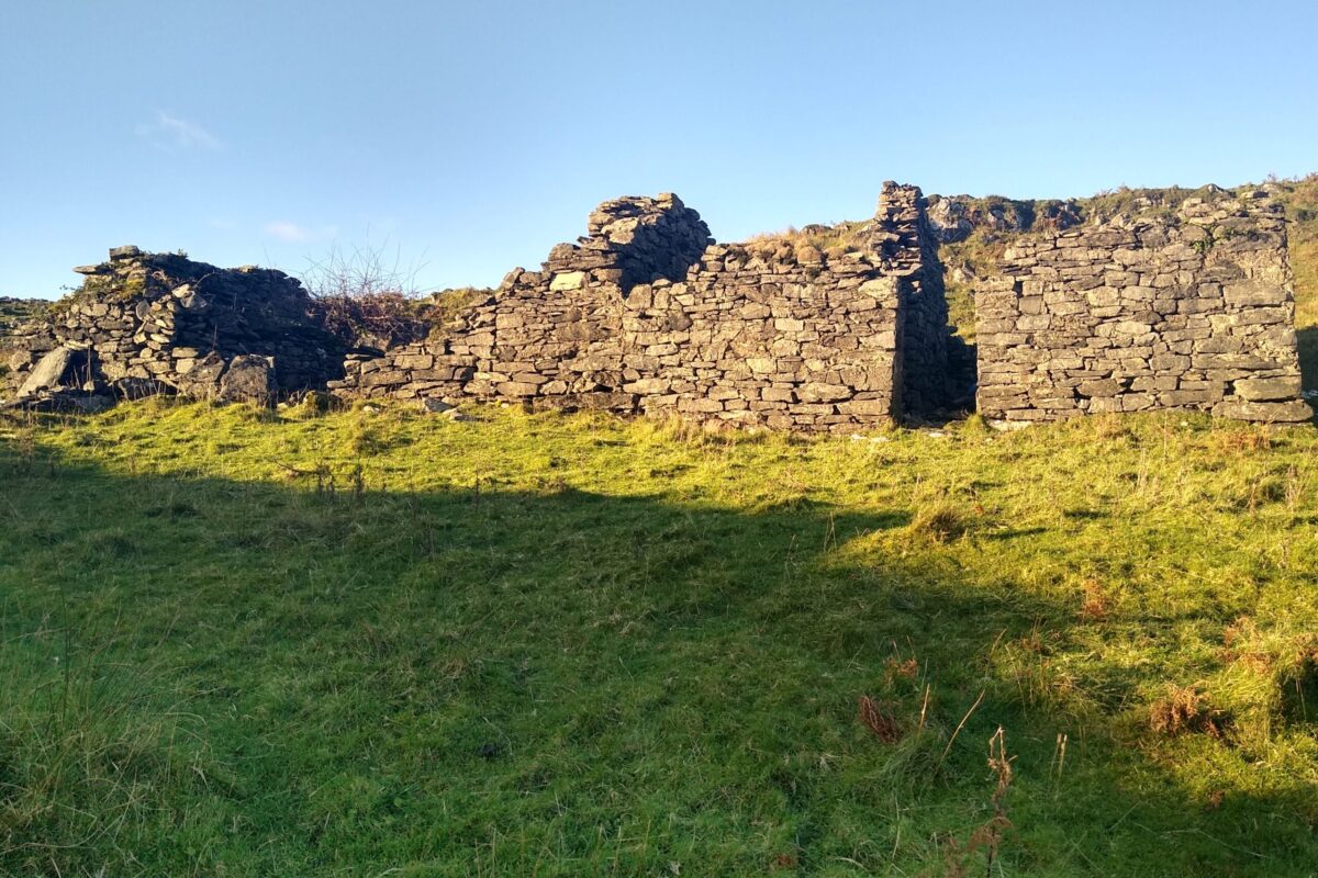 Creagan Breac ruin with blocked-up section